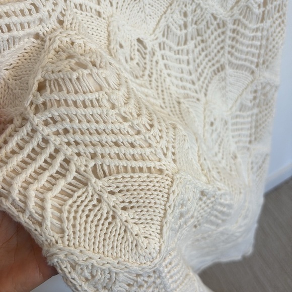 Zara Openwork Knit Midi Dress - Picture 7 of 8